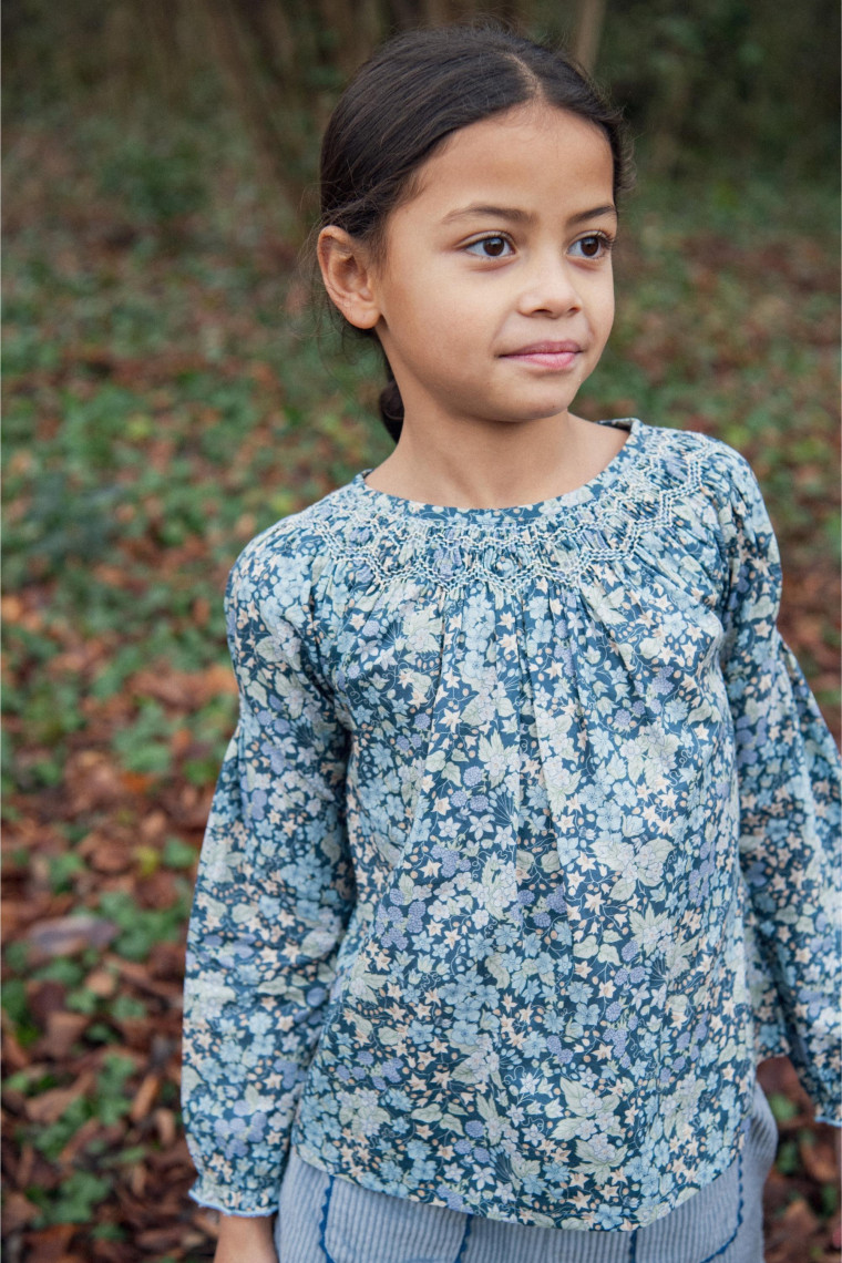 Blouse Alba smockée en Liberty