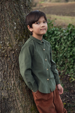 Chemise Andrea en velours fin