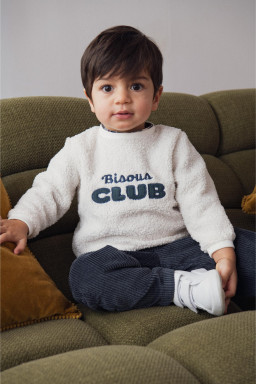 Bisous club baby teddy sweatshirt
