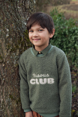 Sweat Bisous club en teddy