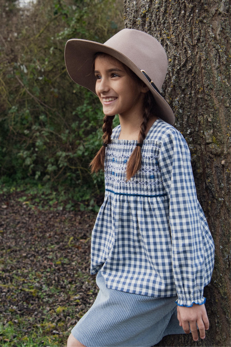 Ivy hand-smocked blouse