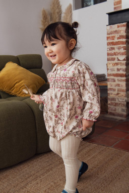 Lina hand-smocked romper