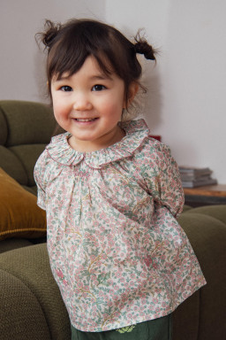Olympe embroidered blouse in liberty