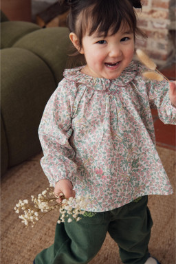 Olympe embroidered blouse in liberty