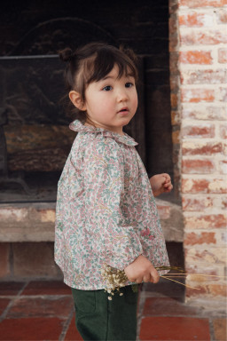 Olympe embroidered blouse in liberty