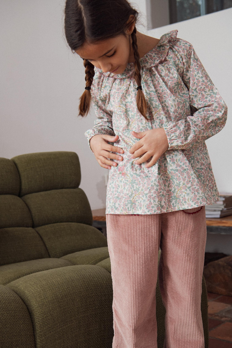 Olympe embroidered blouse in Liberty