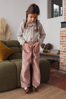 Olympe embroidered blouse in Liberty