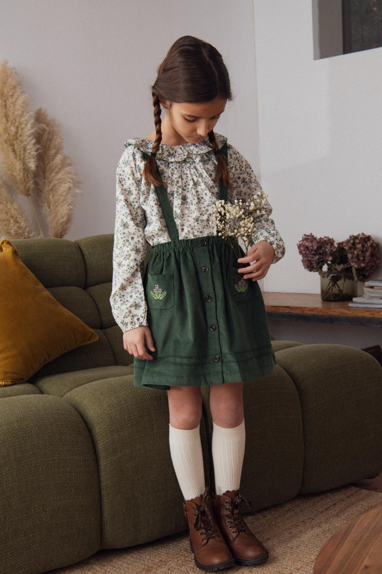 Roma embroidered skirt