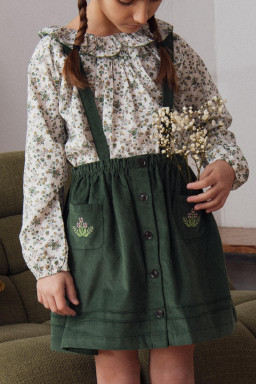 Roma embroidered skirt