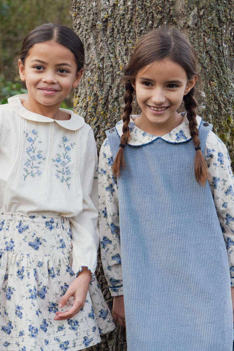Tea Pinafore Dress in corduroy