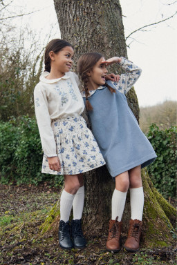Tea Pinafore Dress in corduroy