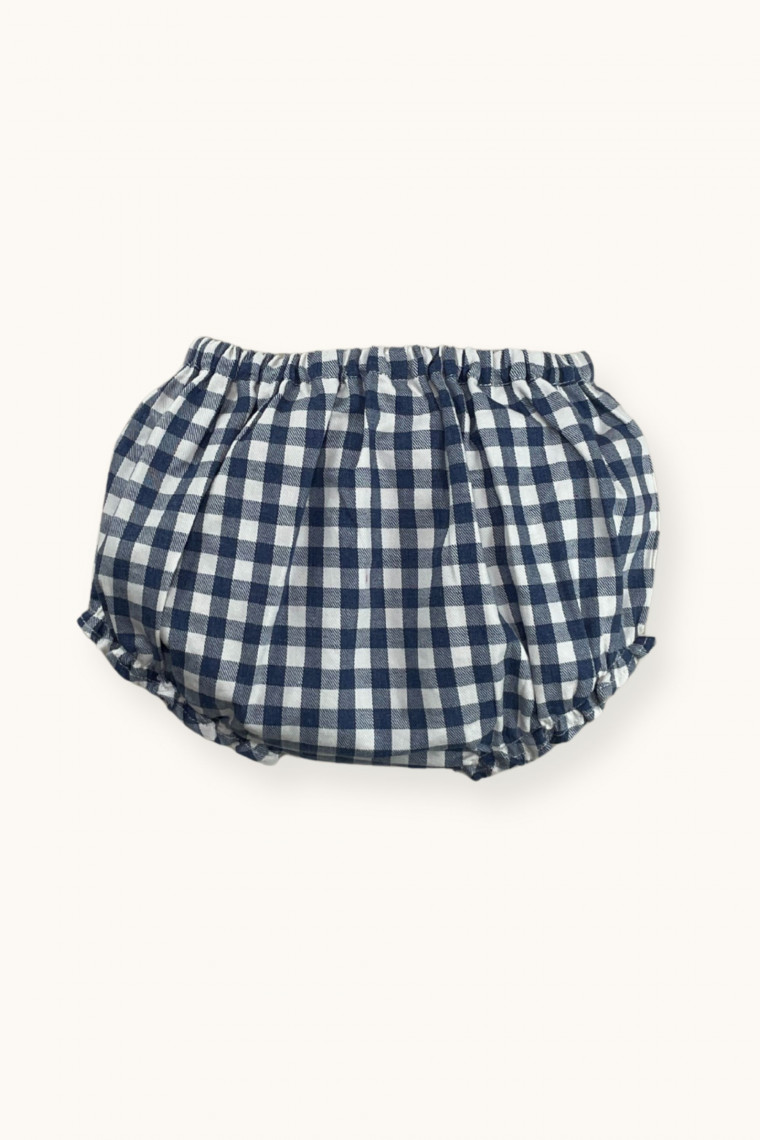 Bloomer in gingham flannel