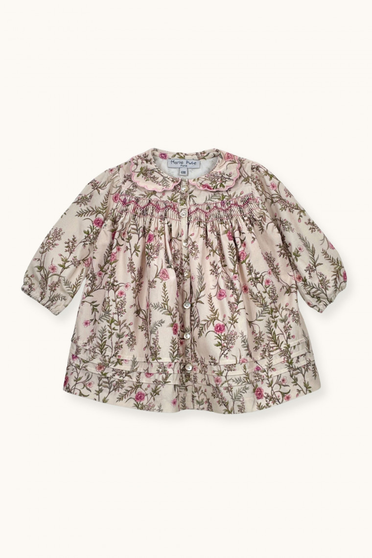 Amanda hand-smocked baby dress