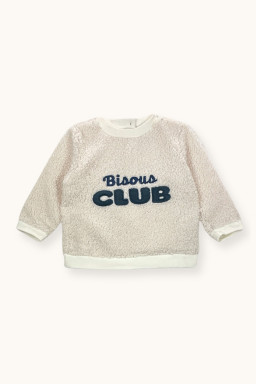 Bisous club baby teddy sweatshirt