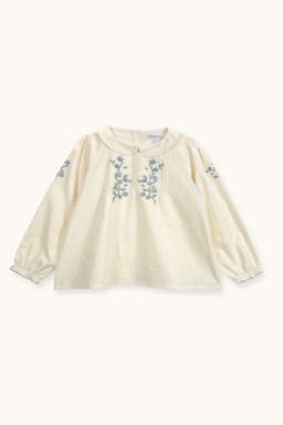 Kayla blouse with cross-stitch embroideries