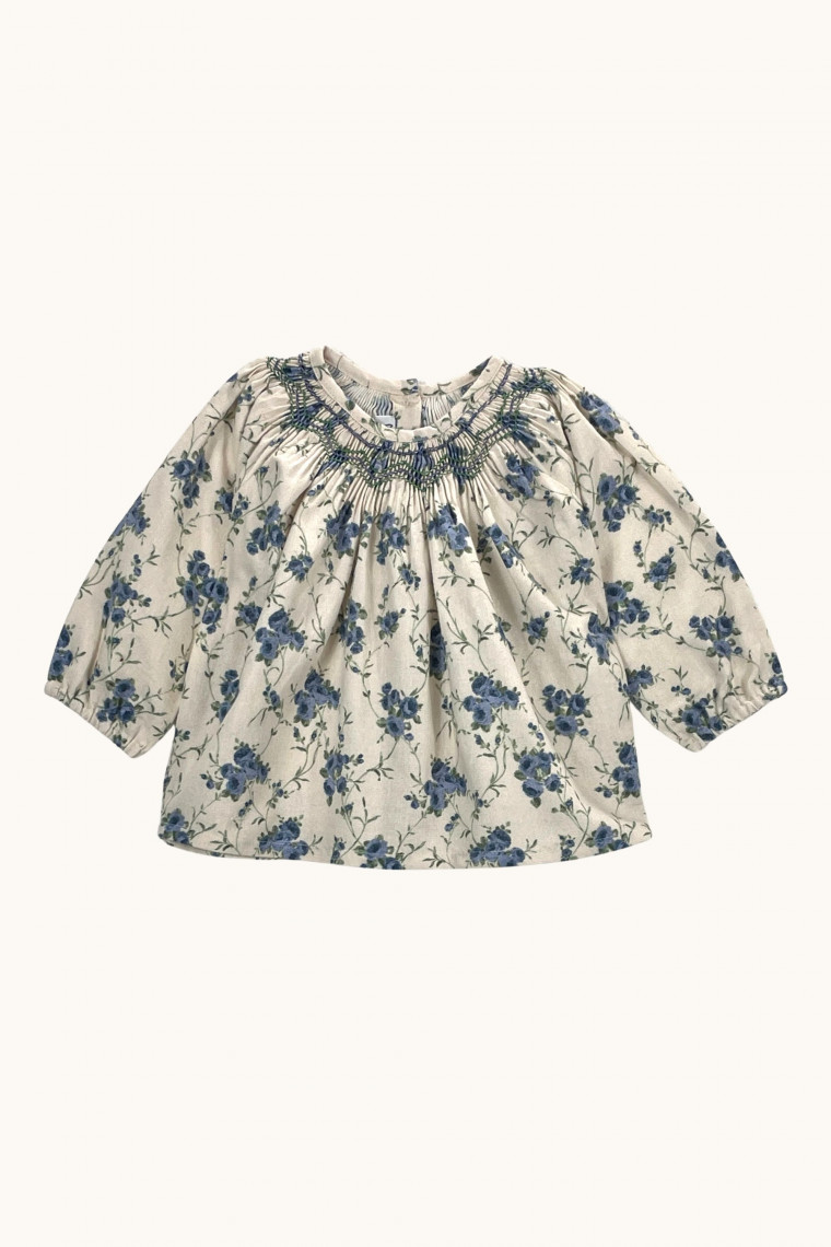 Blouse Livia smockée en flanelle