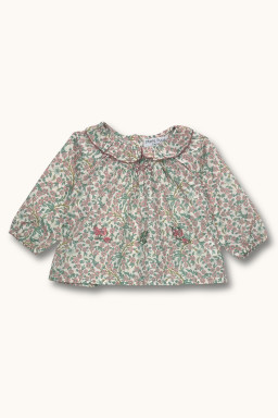 Olympe embroidered blouse in liberty