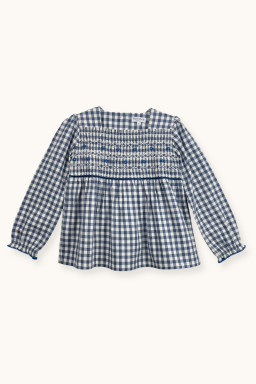 Ivy hand-smocked blouse