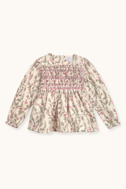 Ivy hand-smocked blouse