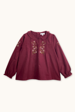 Kayla blouse with cross-stitch embroideries