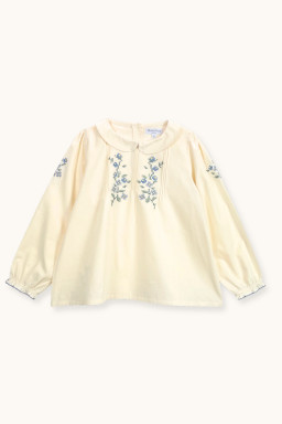 Kayla blouse with cross-stitch embroideries