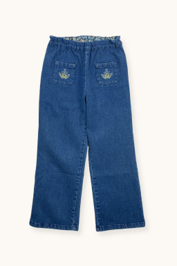 Bruges jeans with cross-stitch embroideries