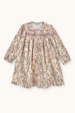Amanda dress hand-smocked in velvet