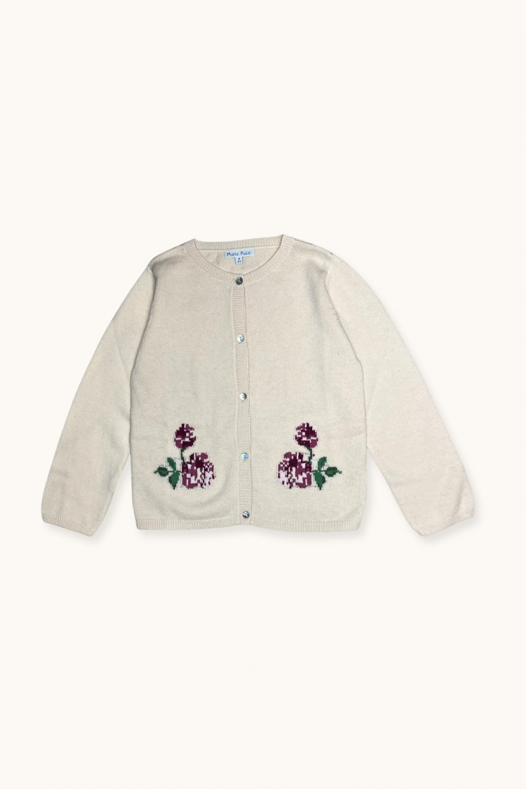 Flora Cardigan in Old Rose