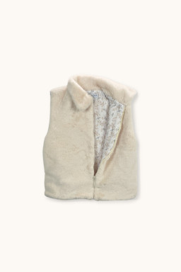 Artic fake fur vest