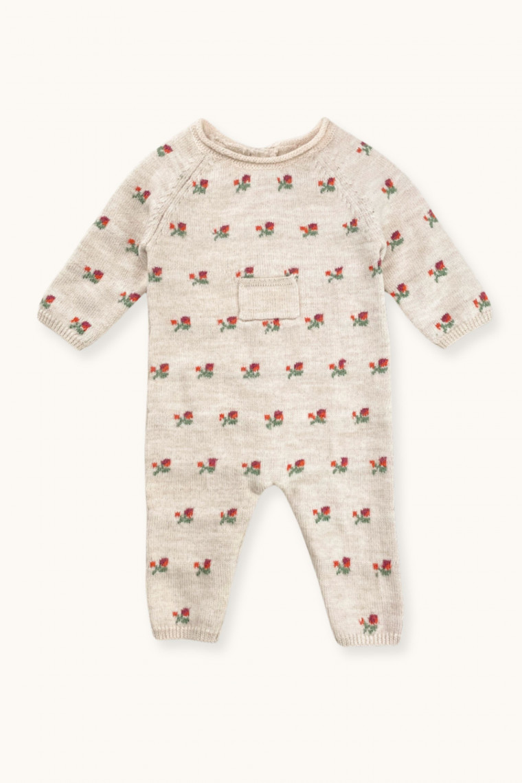 Persee Bud roses knitted jumpsuit