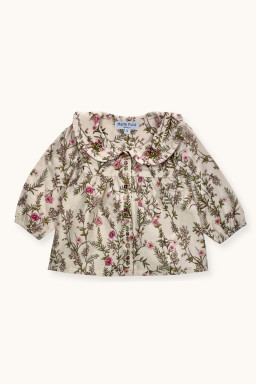 Pauli blouse embroidered in flannel