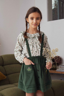 Olympe embroidered blouse in Liberty