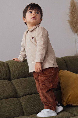 Lulu baby pants in chunky corduroy