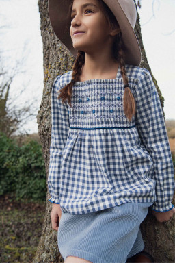 Ivy hand-smocked blouse
