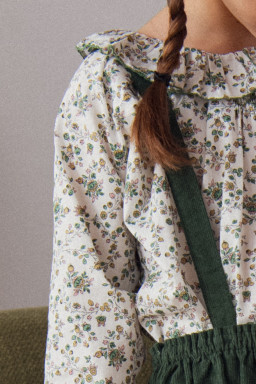 Olympe embroidered blouse in Liberty