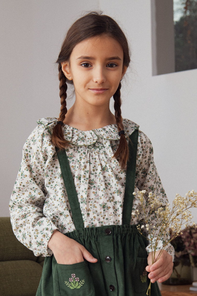 Blouse Olympe smockée en Liberty