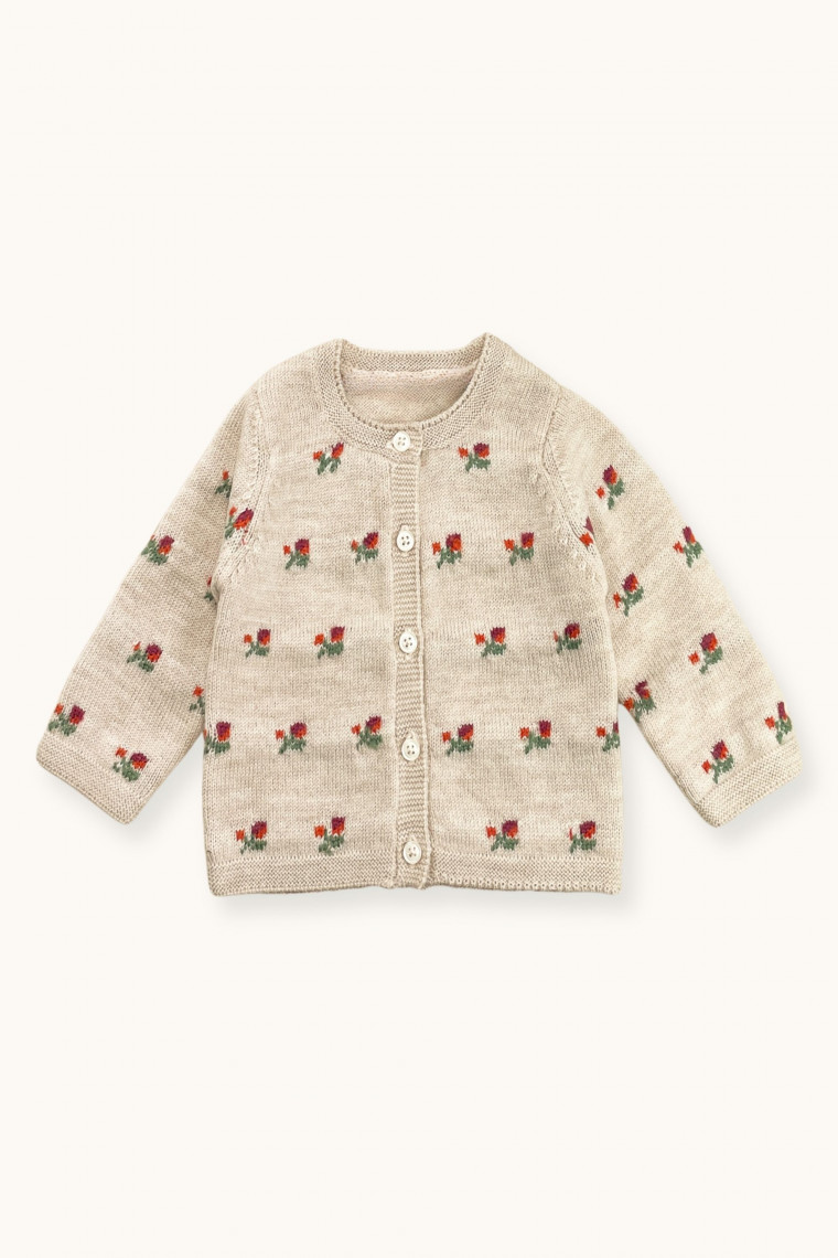 Cardigan fille Bud Roses