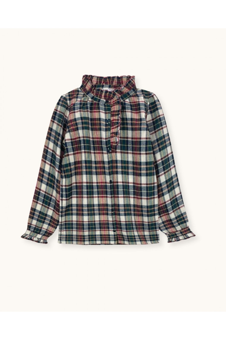 Tina Blouse in tartan