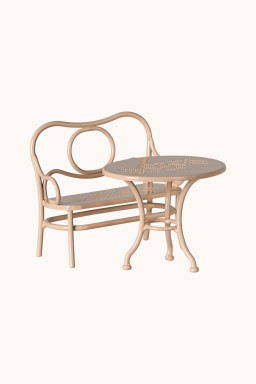 Café set Mouse Big pale pink Maileg