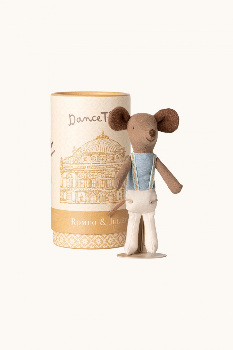 Ballerina Mouse with tube-Box Maileg