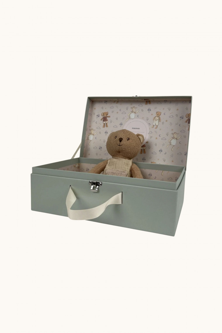 Ours Marcel dans son coffret cadeau