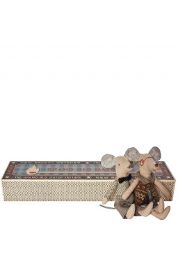 Mice, Grandpa & Grandma in matchbox