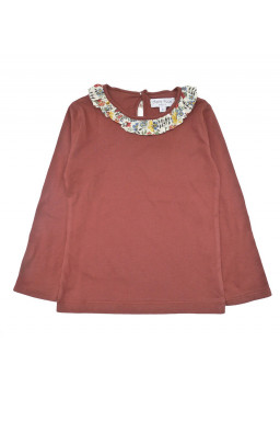 T-Shirt with "froufrou" collar