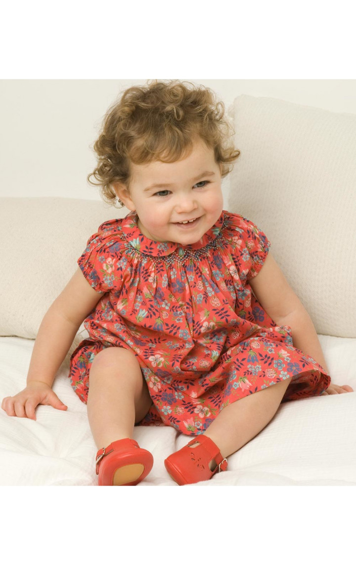 Robe de bébé smockée Mariette