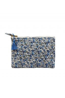 Pochette matelassée en Liberty