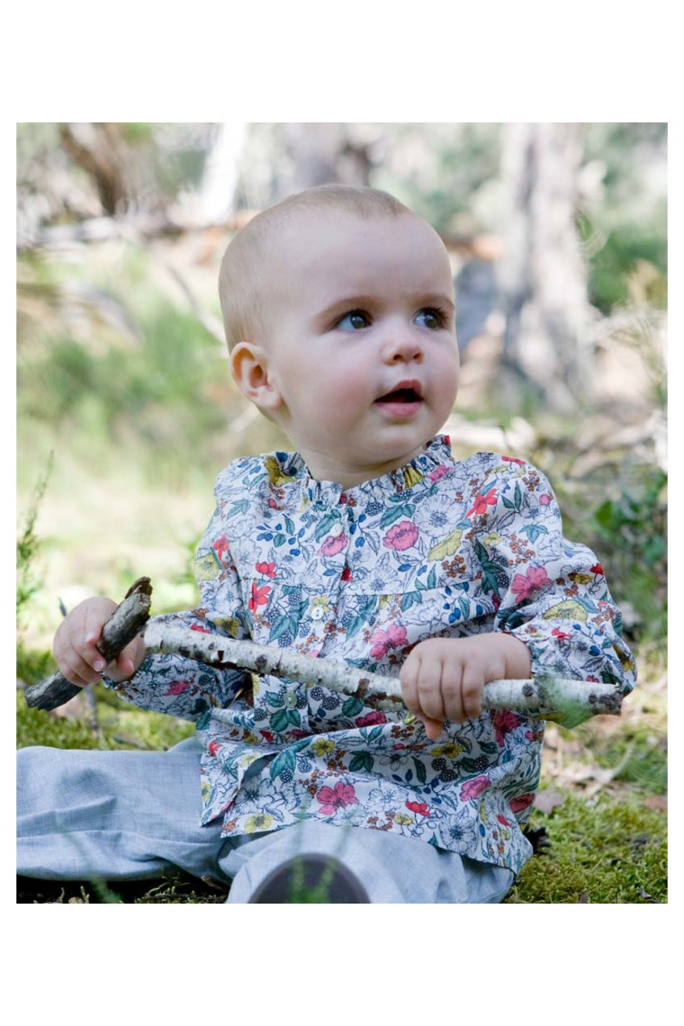 Rekka baby blouse in Liberty