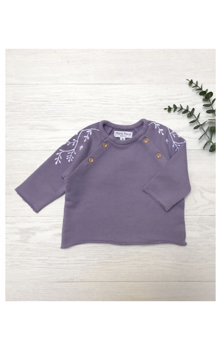 Embroidered baby sweat Valentin
