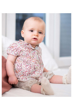 Blouse bébé en Liberty Madeleine
