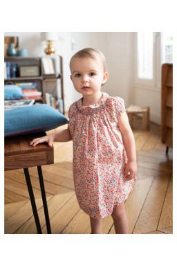 Robe bébé smockée Mariette