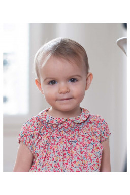 Robe bébé smockée Mariette
